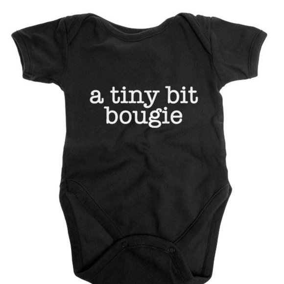 A Lil Bougie + A Tiny Bit Bougie T-Shirt Set - Picture 4 of 8